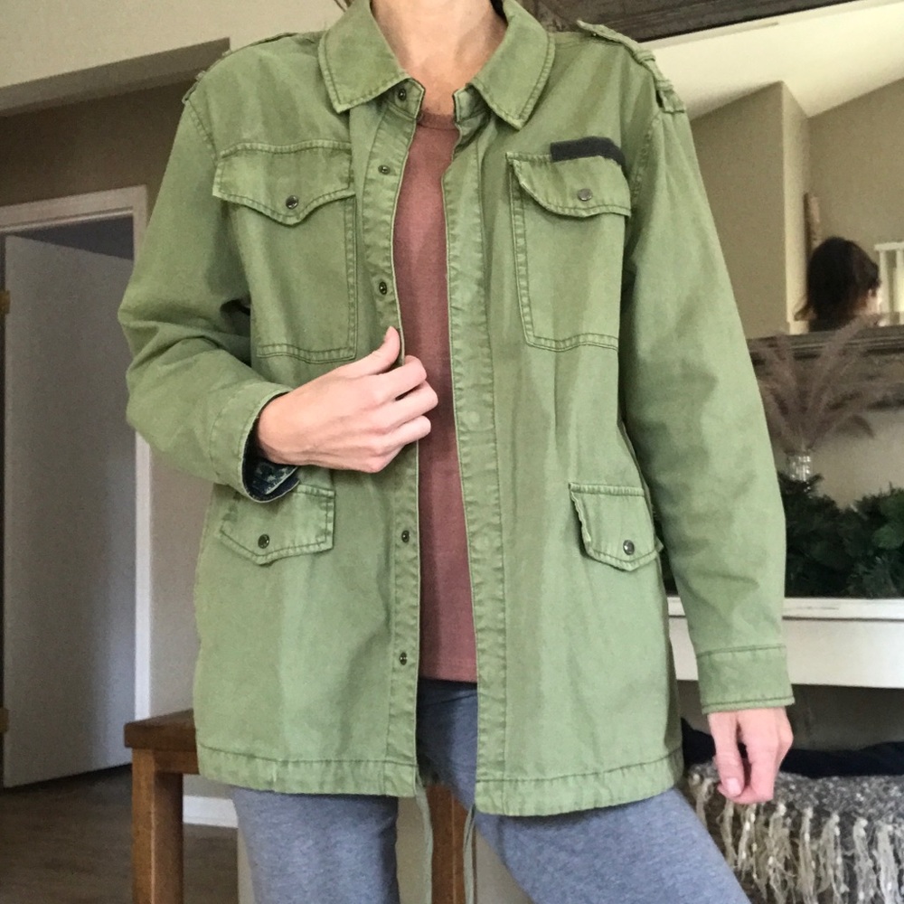 Zara Lightweight Military Parka Jacket